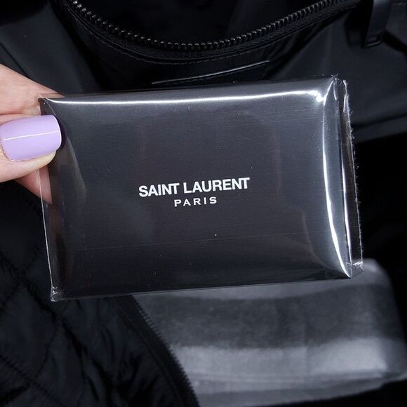 SAINT LAUREN Mens Black Nuxx Quilted Duffle Bag Shoulder Strap $2490 - Picture 10 of 14